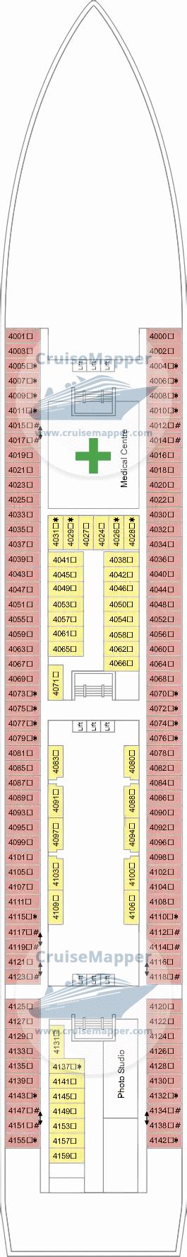 Marella Explorer 2 deck 4 plan | CruiseMapper