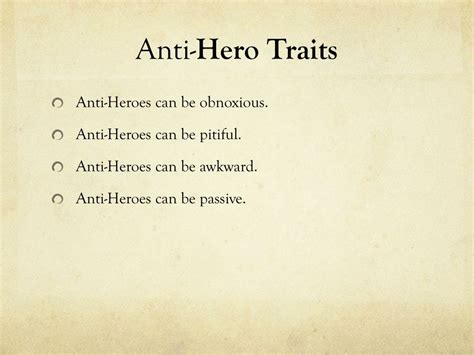 PPT - The Hero, The Tragic Hero, and The Anti-Hero PowerPoint ...