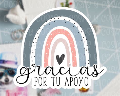 Gracias por tu apoyo Sticker/Pegatina | Etsy México