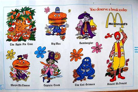 A very early 1971 Book Cover featuring the original McDonaldland ...