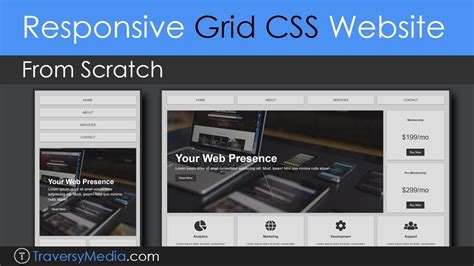 Build a Responsive Grid CSS Website Layout From Scratch | Designing for ...