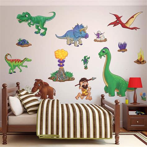 childrens dinosaur wall stickers pack two by the binary box ...