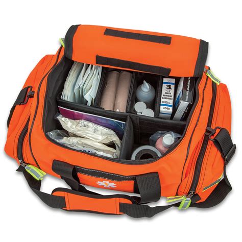 Orange First Responder Bag Spacious Compartments, Zippered