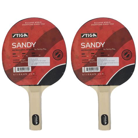 Set of 2 Stiga Sandy Ping Pong Paddles 840639128986 | eBay