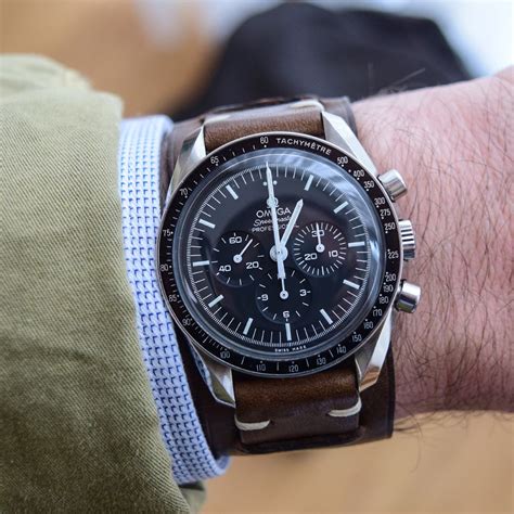 Brown Watch Strap Omega Speedmaster | Brown watch strap, Luxury watches ...