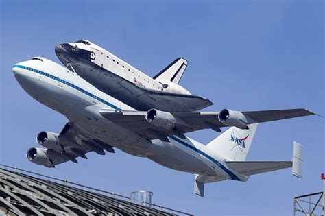 Space Shuttle Endeavour OV105 on top of a Boeing 747 Shuttle Carrier ...