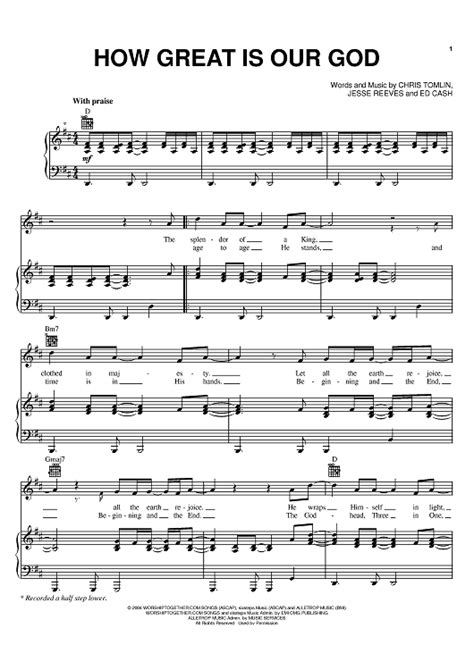 How Great Is Our God Piano Chords | Piano Sheet Music