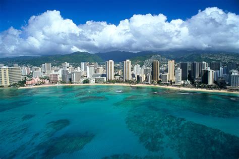 Aerial Of Waikiki by Peter French - Printscapes