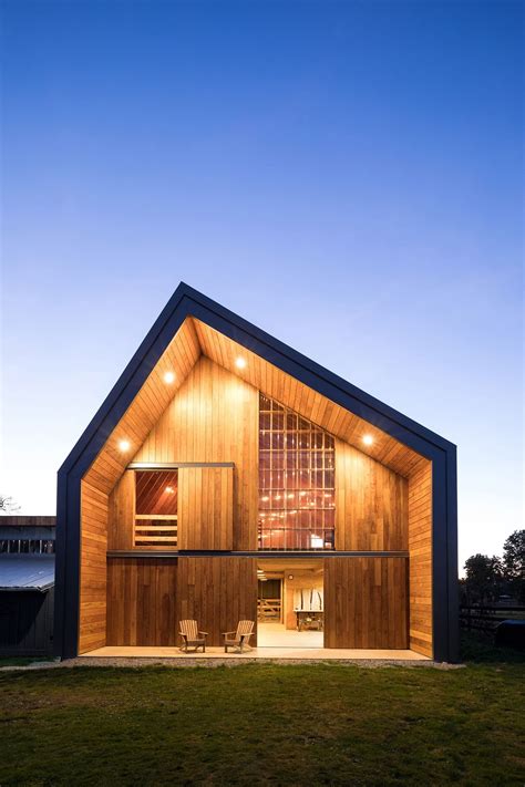 Asher deGroot of MOTIV Architects has designed a modern barn in Langley ...