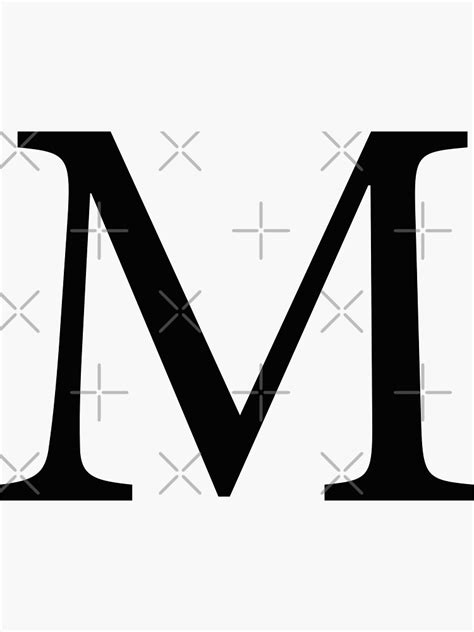 "Mu Greek Letter" Sticker by AdventureFinder | Redbubble