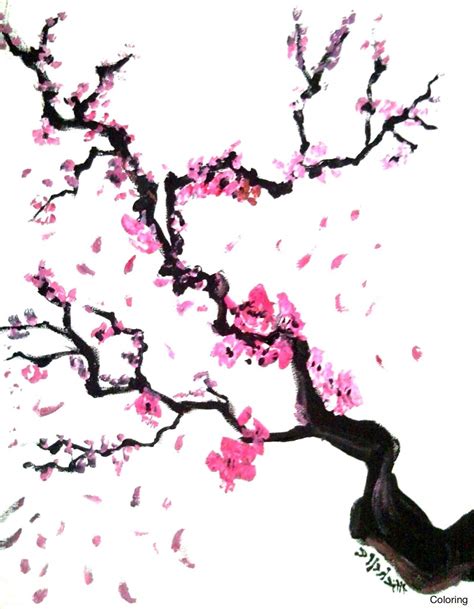 Sakura Blossom Drawing at GetDrawings | Free download