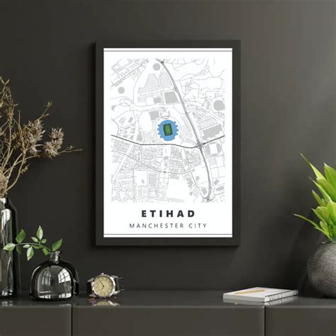 Manchester City Stadium Map | Poster