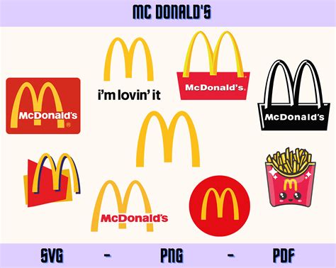 Mcdonald's Vector Svg Eps Dxf Png High Res Jpg Pdf - Etsy