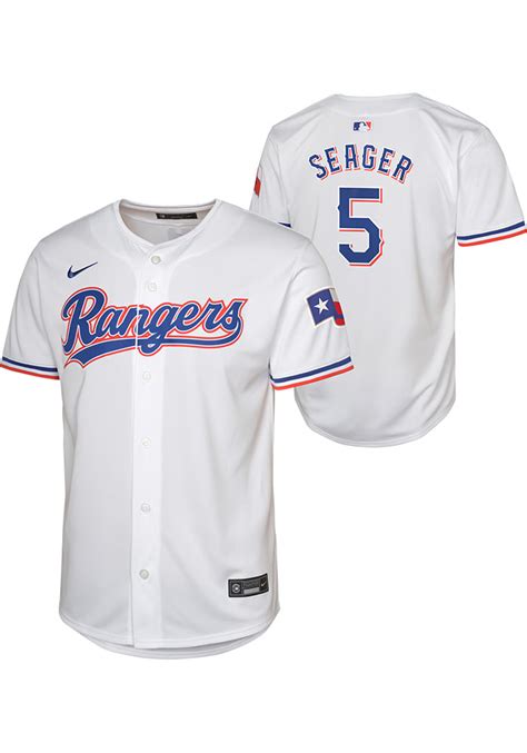 Texas Rangers Corey Seager Youth WHITE Home Limited Baseball Jersey