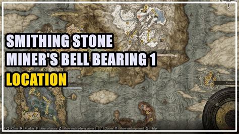 Smithing Stone Miner's Bell Bearing 1 Location Elden Ring - YouTube