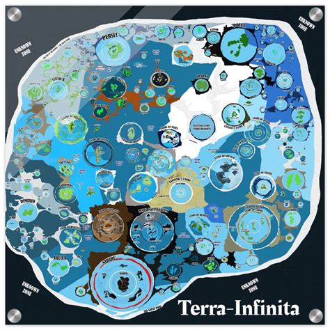 Terra-infinita Flat Earth Extra Territory HD Acrylic Print - Etsy Canada