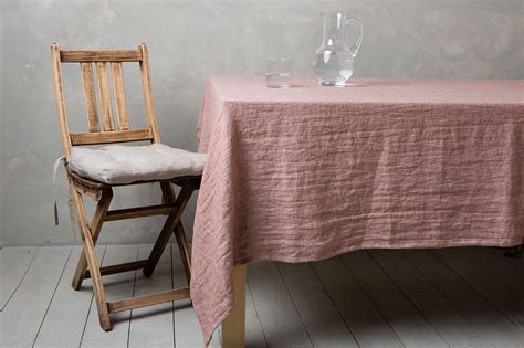 Linen tablecloth-Linen table cloth -Washed Linen tablecloth-Width 55 x ...