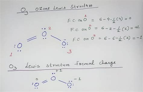 What is O3 lewis structure and how to calculate the formal charge on it ...