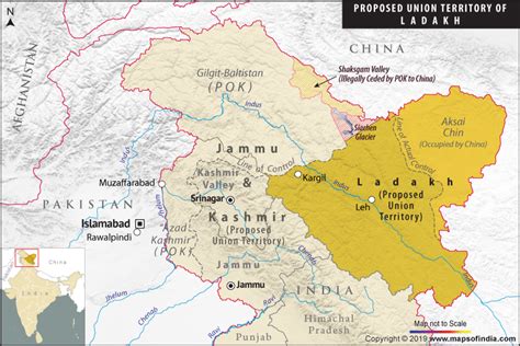 Nepal Ladakh Area Map