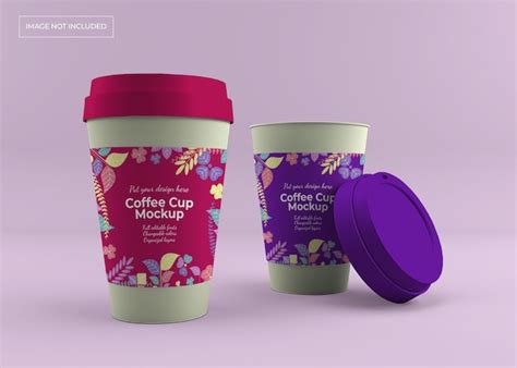 Premium PSD | Take away coffee cup mockup