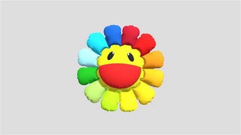 Takashi Murakami Flower - 3D model by zzzak2 (@zzzvk2) [dd44839 ...