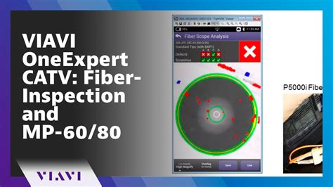 FiberChek Probe - Inspecting a Simplex Fiber Patch Cord With a Bulkhead ...