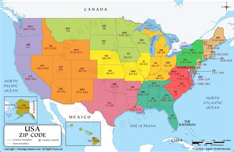 US Zip Code Map, USA Zip Code Map