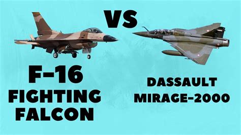 F 16 Vs Mirage 2000 Head to head technical Comparison video. - YouTube