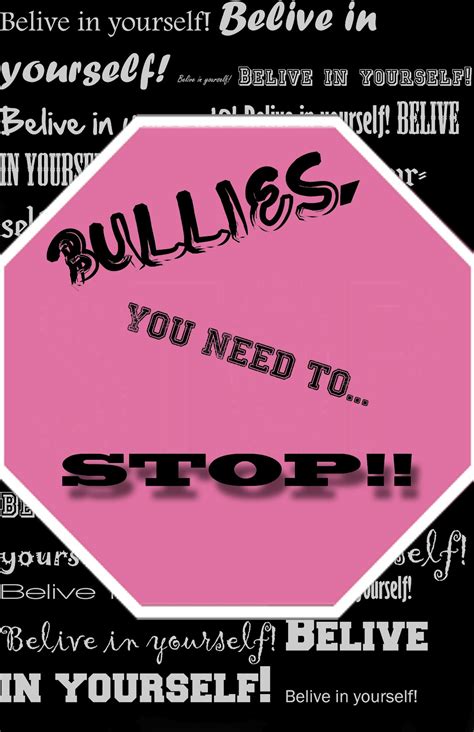 Alissa's Blog: anti-bullying posters