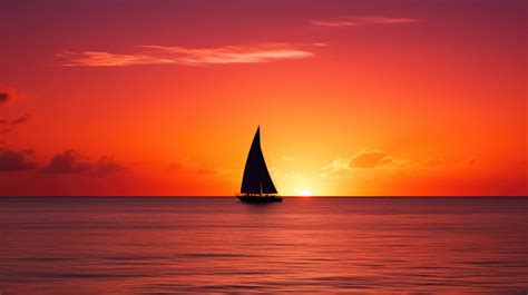 a stunning desktop wallpaper featuring a sailboat silhouetted against a ...