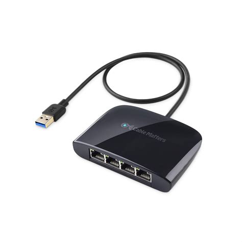 Amazon.com: Cable Matters USB to 4-Port Gigabit Ethernet Switch for ...