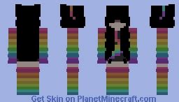 Rainbow girl skin Minecraft Skin