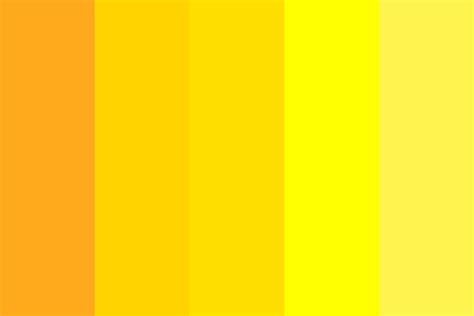 Bright Yellow - Lemon Yellow Color Palette