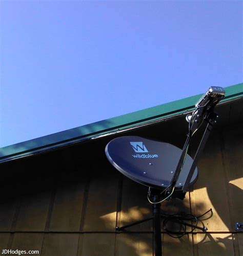 Photo of Exede satellite internet dish by WildBlue | J.D. Hodges