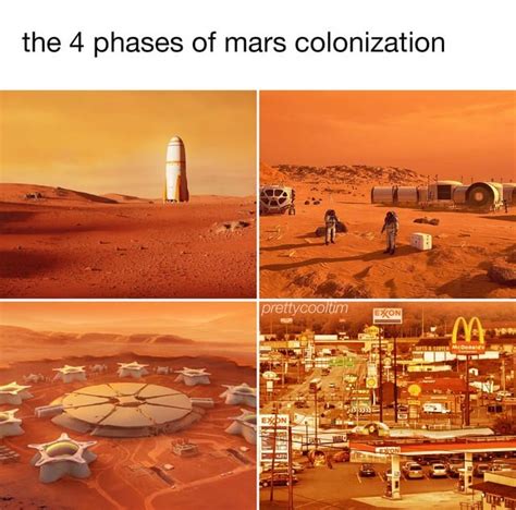 the 4 phrases of mars colonization - Meme by Nouville30 :) Memedroid