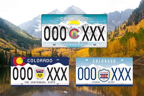 Vote on Your Favorite 150th Anniversary Colorado License Plate