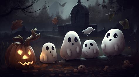 Halloween Ghost Wallpaper 4k 5k Background, Scary Ghosts, Cute Spooky ...