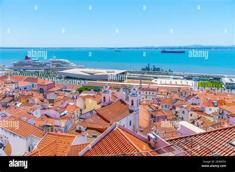 Aerial view of cruise terminal in Lisbon, Portugal Stock Photo - Alamy