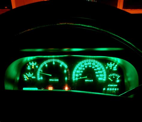 Green LED dash lights I just put in : r/DodgeDakota