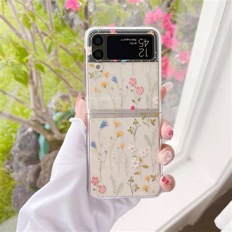 Cute Flowers Case For Samsung Galaxy Z Flip 4 – Galaxy Z Flip 4 Case ...