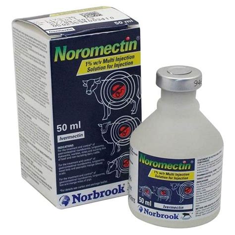 Noromectin 1% Injection Wormer for Cattle, Sheep and Pigs