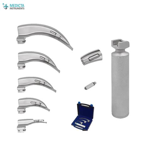 Macintosh Conventional laryngoscope Set With Battery Handle - Medicta ...