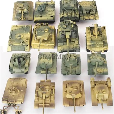 1/72 Plastic Assembled Tank Model Kit Wwii Military Model Puzzles 24 ...