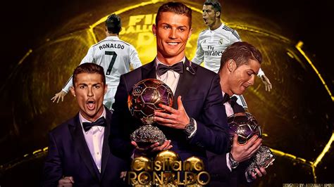 Cristiano Ronaldo Three Times Ballon Dor Winner HD Wallpaper - Stylish ...