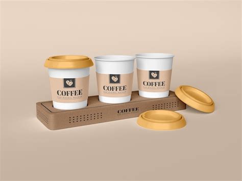 Premium PSD | Take away coffee cup mockup