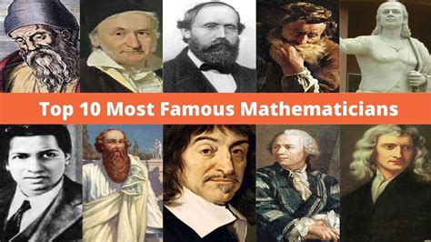 Top 10 Most Famous Mathematicians | The Greatest Mathematicians Of All Time