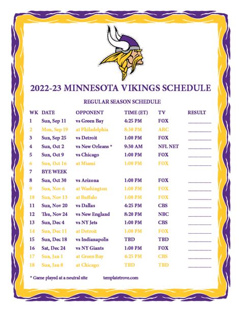 Mn Vikings Schedule 2023 - American Idol 2023 Schedule