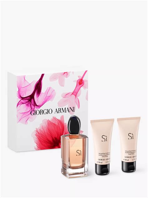 Giorgio Armani Si Eau de Parfum Spring Fragrance Gift Set at John Lewis ...