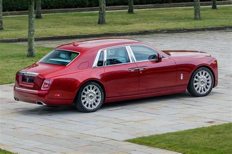 One-Off Red Rolls Royce Phantom Has Crystal Particles Fused In Its ...