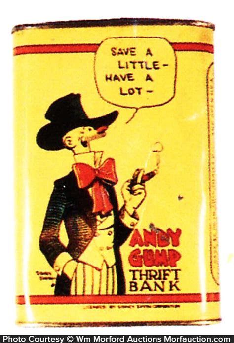 andy Gump Thrift Bank • Antique Advertising